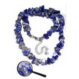 Sertifikalı Kırık Taşlı Aaa+ Lapis Lazuli Taşı Doğal Taş Kolye