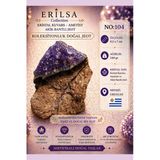 Sertifikalı Kristal Kuvars Ametist Akik Bantlı Jeot Doğal Taş Koleksiyonluk 8.5X7 Cm 240 Gr No104