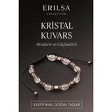 Sertifikalı Kristal Kuvars Doğal Taş Bileklik – Arındırıcı ve Güçlendirici Enerji