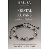 Sertifikalı Kristal Kuvars Doğal Taş Bileklik – Arındırır ve Güçlendirir