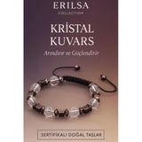 Sertifikalı Kristal Kuvars Taşı Bileklik – Arındırıcı ve Güçlendirici Doğal Taş