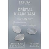 Sertifikalı Kristal Kuvars Taşı Kütle 10-15 Mm Cüzdan Boy – Niyet Güçlendirme Ve Denge Taşı