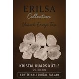 Sertifikalı Kristal Kuvars Taşı Kütle 25–30 Mm – Yüksek Enerji Ve Arınma Taşı Doğal Ham Form