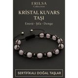 Sertifikalı Kristal Kuvars ve Terahertz Taşı Bileklik – Arınma, Netlik ve Zihinsel Denge