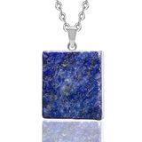 Sertifikalı Küp Aaa Kalite Doğal Lapis Lazuli Taşı Kolye