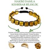 Sertifikalı Küp Kesim Sarı Doğal Damla Kehribar Bileklik (ukrayna)