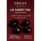 Sertifikalı Lal Garnet Taşı Cüzdan Boy 15–20 Mm – Tutku Ve Enerji Taşı