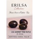 Sertifikalı Lal Garnet Taşı Kütle 25–30 Mm Tutku Canlılık Ve Enerji Dengeleyici Doğal Taş