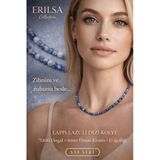 Sertifikalı Lapis Lazuli Dizi Kolye - 4Mm Elmas Kesim Minimal Seri Doğal Taş Kolye