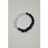 Sertifikali Lapis Lazuli , Kristal Kuvars Dogaltas Bileklik