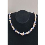 Sertifikali Lapis Lazuli, Sedef, Ay Tasi, Pembe Kuvars Kiriktas Dogaltas Kolye