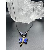 Sertifikalı Lapis Lazuli & Sedef Doğal Taş Tasarım Kolye Yusufcuk Detaylı AAA Kalite