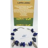 Sertifikalı Lapis Lazuli Taşı Bileklik Orijinal Doğal Taş Tasarım Bileklik