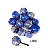 Sertifikalı Lapis Lazuli Taşı Doğal Taş Kütle (3 Adetli)