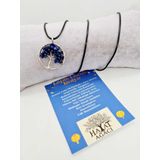 Sertifikalı Lapis Lazuli Taşı Hayat Ağacı Kolye Orijinal Doğal Taş