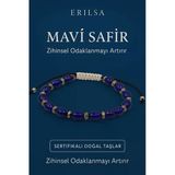 Sertifikalı Mavi Safir Taşı Bileklik – Zihinsel Odaklanma Ve Netlik Sağlayan Taş