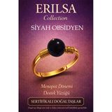 Sertifikalı Menopoz Dönemi Enerji Yüzüğü – Siyah Obsidyen Ayarlanabilir Gold İnce Kasa Başak Oğlak