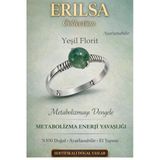Sertifikalı Metabolizma Enerji Yüzüğü – Yeşil Florit Ayarlanabilir İnce Kasa Başak Oğlak Kova Burcu