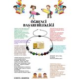 Sertifikalı Öğrenci Başarı Bileklik Oniks,Hematit,Unakit,Kristal Kuvars,Akik,Kalsit,Aventurin,Havlit