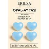 Sertifikalı Opal-Ay Taşı Kalp Masaj Ve El Taşı – Duygusal Şifa Ve Sezgisel Güçlendirme Kristali