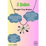 Sertifikalı Orijinal Doğal Taş 7 Çakra Taşı El Yapımı Bakır Tel Sarma Kolye