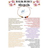 Sertifikalı Özel Tasarım Doğal Taş Balık Burcu Bileklik Kalsit Unakit Opal Yıldız Akik