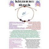 Sertifikalı Özel Tasarım Doğal Taş Ikizler Burcu Bileklik Obsidyen Sodalit K.gözü Havlit Ametist