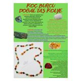Sertifikalı Özel Tasarım Koç Burcu Kolye Labradorit Kristal Kuvars Aventurin Sitrin Akik