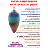 Sertifikalı Pandül Kesim 7 Çakra Doğal Taş Kadın Kolye