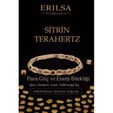Sertifikalı Para Güç Ve Enerji Bilekliği – Sitrin Ve Terahertz Doğal Taş 4 Mm Ayarlanabilir