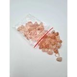 Sertifikalı Pembe Kuvars Kırık Doğal Taş - 20 gr Delikli
