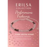 Sertifikalı Performans Frekansı Enerji Bilekliği - Pembe Kristal Kuvars Ve Terahertz Doğal Taş 4 Mm