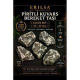Sertifikalı Piritli Kuvars Bereket Taşı Doğal Ham Kristal 20-40 Mm Küçük Boy