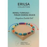 Sertifikalı Renklidorika Firuze Turkuaz Taşı Bileklik – Pozitif Enerjini Hisset, Ruhunu Parla