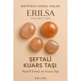 Sertifikalı Şeftali Kuvars Taşı Kütle 25–30 Mm Pozitif Enerji Ve Huzur Taşı