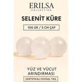 Sertifikalı Selenit Taşı Küre – Aura Temizliği Ve Yüz-Vücut Arındırması İçin Doğal Enerji Küresi