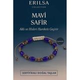 Sertifikalı Sentetik Mavi Safir Taşı Bileklik – Aklı ve Hisleri Güçlendiren Şık Takı