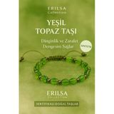 Sertifikalı Sentetik Yeşil Topaz Taşı Bileklik – Canlılık ve Dinginliğin Uyumu