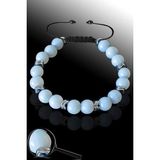 Sertifikalı Silver Hematitli Opal Taşı Bileklik - Ayarlamalı
