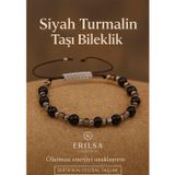 Sertifikalı Siyah Turmalin Taşı Bileklik Negatif Enerjiyi Blokla ve Ruhsal Koruma Sağla