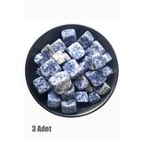Sertifikalı Sodalit Taşı Doğal Taş Kütle (3 Adetli)