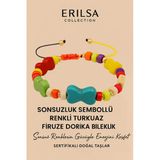 Sertifikalı Sonsuzluk Renkli Turkuaz Firuze Taşı Bileklik – Sonsuz Enerjini Hisset, Ruhunu Yenile!