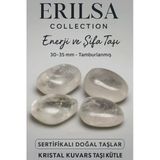 Sertifikalı Tamburlanmış Doğal Kristal Kuvars Taşı Kütle – Enerji Ve Şifa Taşı