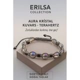 Sertifikalı Terahertz Aura Kristal Kuvars Taşı Bileklik – Zorluklardan Korkma, Güçlen Ve Öne Geç