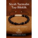 Sertifikalı Terahertz - Siyah Turmalin Taşı Bileklik Negatif Enerjiyi Uzaklaştır ve Koruma Sağla