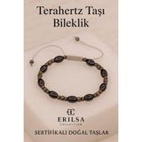 Sertifikalı Titreşim Taşı Odaklanma ve Koruyucu Enerji İçin Terahertz Taşı Bileklik