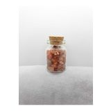 Sertifikalı Tüp Şişelerde Kırık Doğal Taşlar (AKİK TAŞI DELİKLİ) 4 X 2cm Büyük Boy