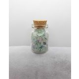 Sertifikalı Tüp Şişelerde Kırık Doğal Taşlar (florit Taşi Delikli) 4 X 2cm Büyük Boy