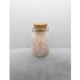 Sertifikalı Tüp Şişelerde Kırık Doğal Taşlar (PEMBE KUVARS TAŞI DELİKLİ) 4 X 2cm Büyük Boy