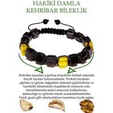 Sertifikalı Üretici Sertifikalı Küp Kesim Bordo Sarı Doğal Damla Kehribar Bileklik